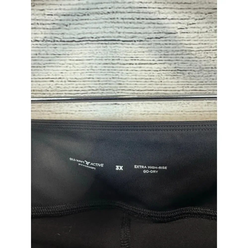 Old Navy Plus Size Active Black Extra High Rise Powersoft Skort Size 3X